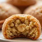 Chewy Snickerdoodles 3 Close-up of a chewy snickerdoodle cookie showing cinnamon sugar coating and soft texture