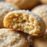 Classic Sugar Cookies 3 Close-up of a classic sugar cookie showing its soft texture and sugar crystals