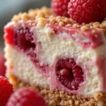 Raspberry Cheesecake Parfait 3 Creamy Raspberry Cheesecake Parfait layered in a glass