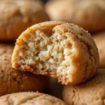 Soft Snickerdoodle Cookies 3 Close-up of soft snickerdoodle cookie with cinnamon-sugar coating