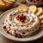 Baked Cream Cheese Cranberry Dip 5 Baked Cream Cheese Cranberry Dip in skillet with nuts and fresh cranberries
