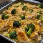 Broccoli Rice Cheese and Chicken Casserole 5 Close-up of Broccoli Rice Cheese Chicken Casserole