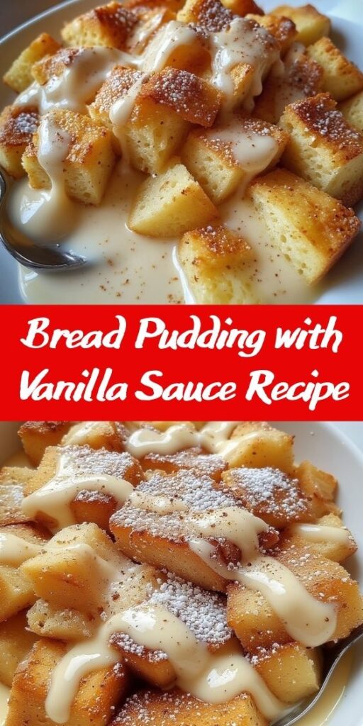 Bread Pudding with Vanilla Sauce Recipe 6 Bread Pudding with Vanilla Sauce Recipe