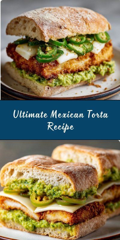 Mouthwatering Mexican torta sandwich stuffed with carne asada and veggies